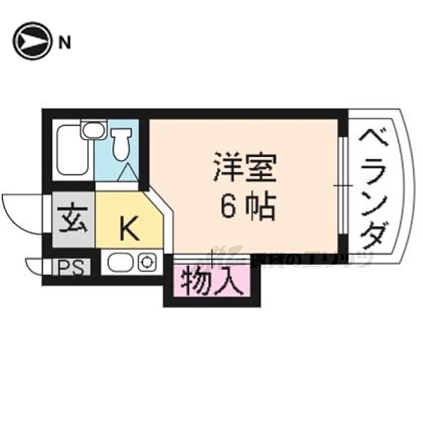 サンハイム島谷 201｜京都府京都市上京区六軒町通下長者町西入利生町(賃貸マンション1K・2階・16.20㎡)の写真 その2