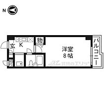 パラドール西院ＰＡＲＴI  ｜ 京都府京都市右京区西院安塚町（賃貸マンション1K・3階・21.37㎡） その2