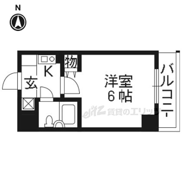 四条大宮シャトー朝日 409｜京都府京都市下京区大宮通仏光寺通下ル五坊大宮町(賃貸マンション1K・4階・16.80㎡)の写真 その2