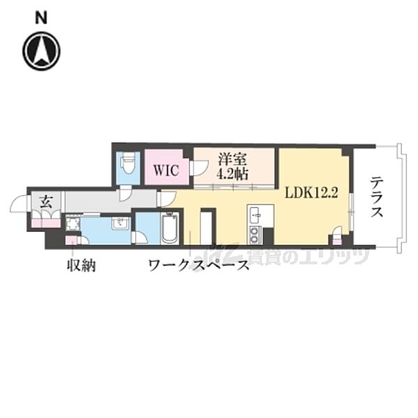 シャーメゾン京都御所西 402｜京都府京都市上京区武者小路通室町東入梅屋町(賃貸マンション1LDK・4階・48.06㎡)の写真 その2