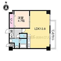 京都府京都市上京区一条通松屋町西入鏡石町（賃貸マンション1LDK・4階・43.23㎡） その2