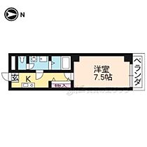 京都府京都市上京区下長者町通智恵光院西入山本町（賃貸マンション1K・3階・24.75㎡） その1