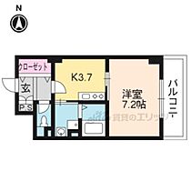 京都府京都市右京区西京極大門町（賃貸マンション1K・3階・28.52㎡） その1