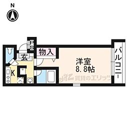 DOSTESORO 1Kの間取図画像