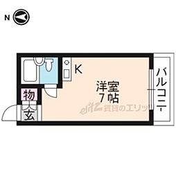 カーサヒロ ワンルームの間取図画像
