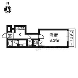 onze 1Kの間取図画像