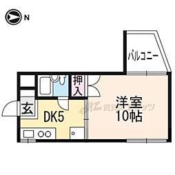 パルセ高野 1DKの間取図画像