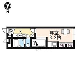 レオパレスメゾンドールほのか 1Kの間取図画像