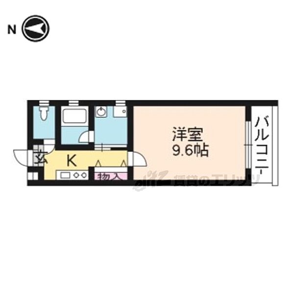 京都府京都市中京区壬生梛ノ宮町(賃貸マンション1K・3階・29.24㎡)の写真 その2