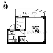 ハイツ紫明 302 ｜ 京都府京都市北区出雲路松ノ下町（賃貸マンション1K・3階・16.43㎡） その2