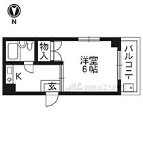 京都府京都市下京区醒ケ井通四条下る高野堂町（賃貸マンション1K・2階・19.80㎡） その2