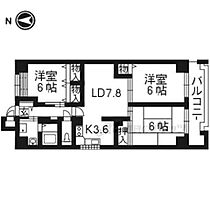 ミルウインドウ 601 ｜ 京都府京都市下京区五条通室町西入西錺屋町（賃貸マンション3LDK・6階・65.61㎡） その2