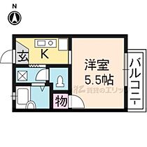 京都府京都市北区紫野下柳町（賃貸アパート1R・1階・18.75㎡） その2