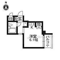 京都府京都市下京区東洞院通五条上る深草町（賃貸マンション1K・6階・19.00㎡） その2