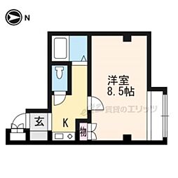 ラ・トゥール・ホリモト 1Kの間取図画像
