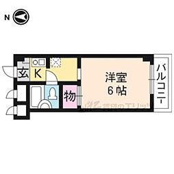 ロイヤルハイツ中野 ワンルームの間取図画像