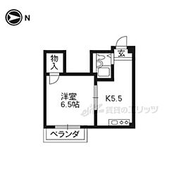 和田ビル 1DKの間取図画像