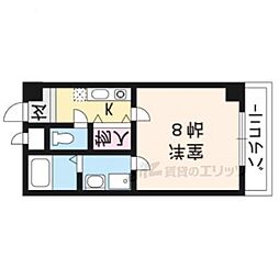 エテルノポッソ 1Kの間取図画像