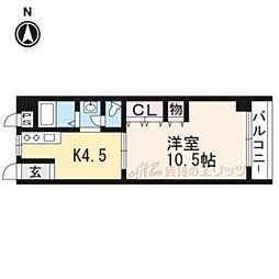 メゾン・ド・白河 1DKの間取図画像