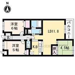 TAM'S-コート 3LDKの間取図画像