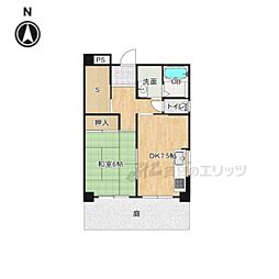 カーサ50 1DKの間取図画像