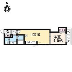 JMメゾン御所西 1LDKの間取図画像