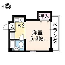 京都府京都市北区紫野上柏野町（賃貸マンション1K・3階・16.68㎡） その2