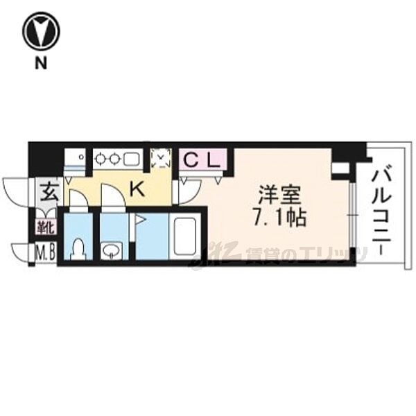 アドバンス京都ソナーレ ｜京都府京都市下京区南夷町(賃貸マンション1K・1階・24.45㎡)の写真 その2