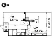 京都府京都市中京区西ノ京中保町（賃貸マンション1LDK・2階・40.82㎡） その2