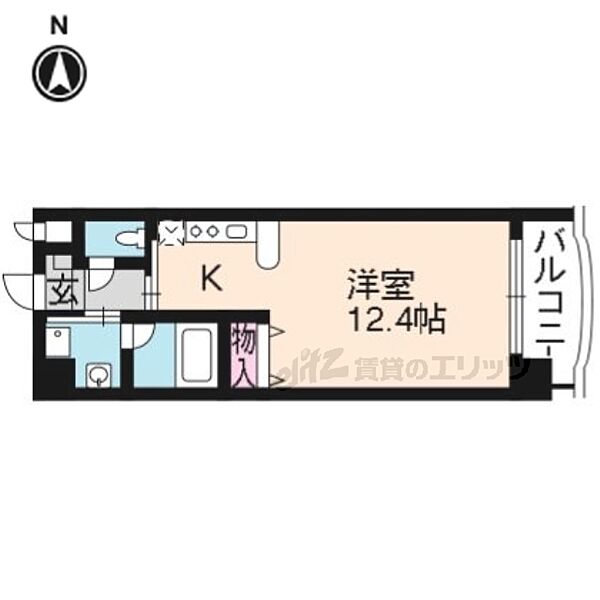 花 503｜京都府京都市下京区西七条比輪田町(賃貸マンション1K・5階・29.34㎡)の写真 その2