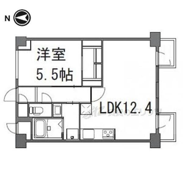 サンフローラ三条大宮 304｜京都府京都市中京区大宮通姉小路下る姉大宮町東側(賃貸マンション1LDK・3階・46.03㎡)の写真 その2