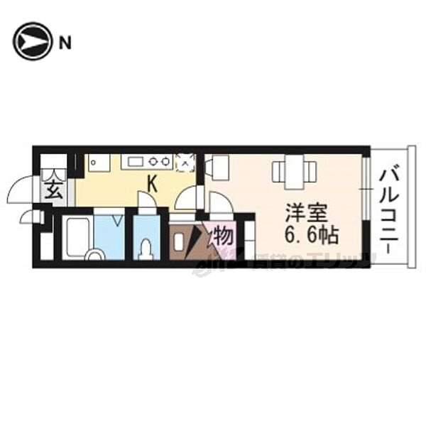 京都府京都市中京区釜座通竹屋町下る亀屋町(賃貸アパート1K・1階・19.87㎡)の写真 その2