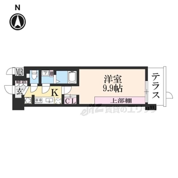 京都府京都市南区唐橋平垣町(賃貸マンション1K・1階・29.50㎡)の写真 その2