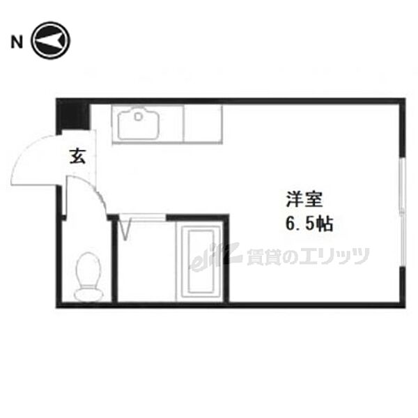 サニーハウス堀 206｜京都府京都市上京区大宮通寺之内上る２丁目仲之町(賃貸マンション1R・2階・16.00㎡)の写真 その2