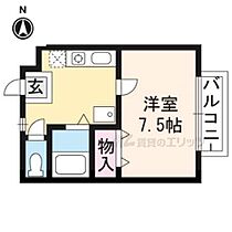 Ｎ’ｓ双ケ丘 103 ｜ 京都府京都市右京区御室岡ノ裾町（賃貸アパート1K・1階・22.00㎡） その2