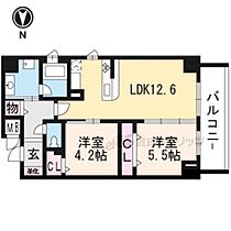 ルッソ烏丸五条 302 ｜ 京都府京都市下京区上平野町（賃貸マンション2LDK・3階・52.84㎡） その2