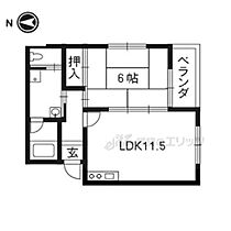 オアシス21 206 ｜ 京都府京都市中京区西ノ京冷泉町（賃貸マンション1LDK・2階・38.07㎡） その2