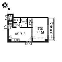 京都府京都市右京区太秦木ノ下町（賃貸マンション1DK・5階・33.75㎡） その2