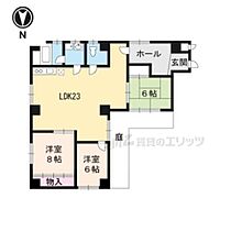 京都府京都市上京区寺町通広小路上る染殿町（賃貸マンション3LDK・1階・98.00㎡） その2