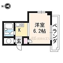 京都府京都市上京区元北小路町（賃貸マンション1R・2階・17.56㎡） その2