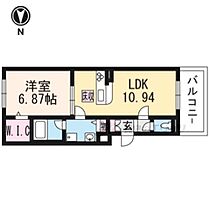 ホルツカステン　デァ　フロイデ 203 ｜ 京都府京都市中京区壬生天池町（賃貸アパート1LDK・2階・44.40㎡） その2