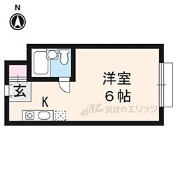 ＫＴマンション 3階ワンルームの間取り