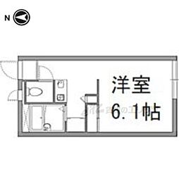 レオパレスｇｒｅｅｎ 1階1Kの間取り
