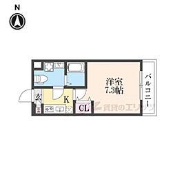 D.CLAREST CREST TAPP 二条 301 3階1Kの間取り