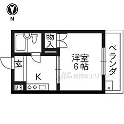 メゾン・ドすいしょう 1Kの間取図画像