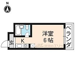 グレースヨシダ 1Kの間取図画像