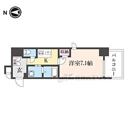 EsTRUTH KYOTO 1Kの間取図画像