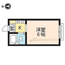 橘ハイツ 1Kの間取図画像