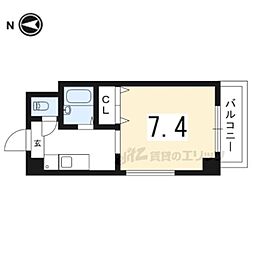 フォレストミヤザキ 1Kの間取図画像