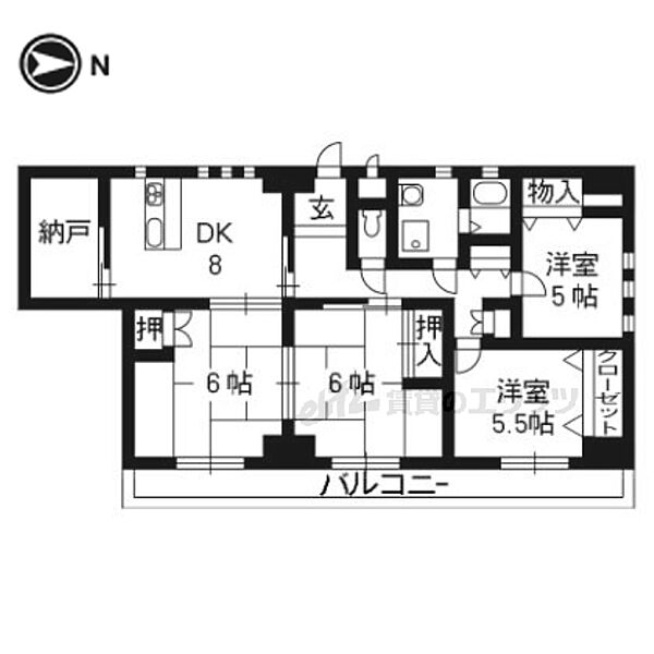 エテルノポッソ 603｜京都府京都市中京区錦小路通油小路東入空也町(賃貸マンション4LDK・6階・92.70㎡)の写真 その2